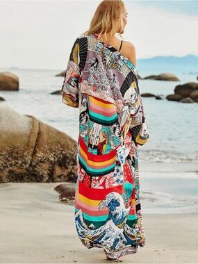 Geisha Japanese‎ Tsunami Kimono
Robe All Over Print One Size